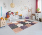 Dětský koberec Happyrugs - CHECKER růžová