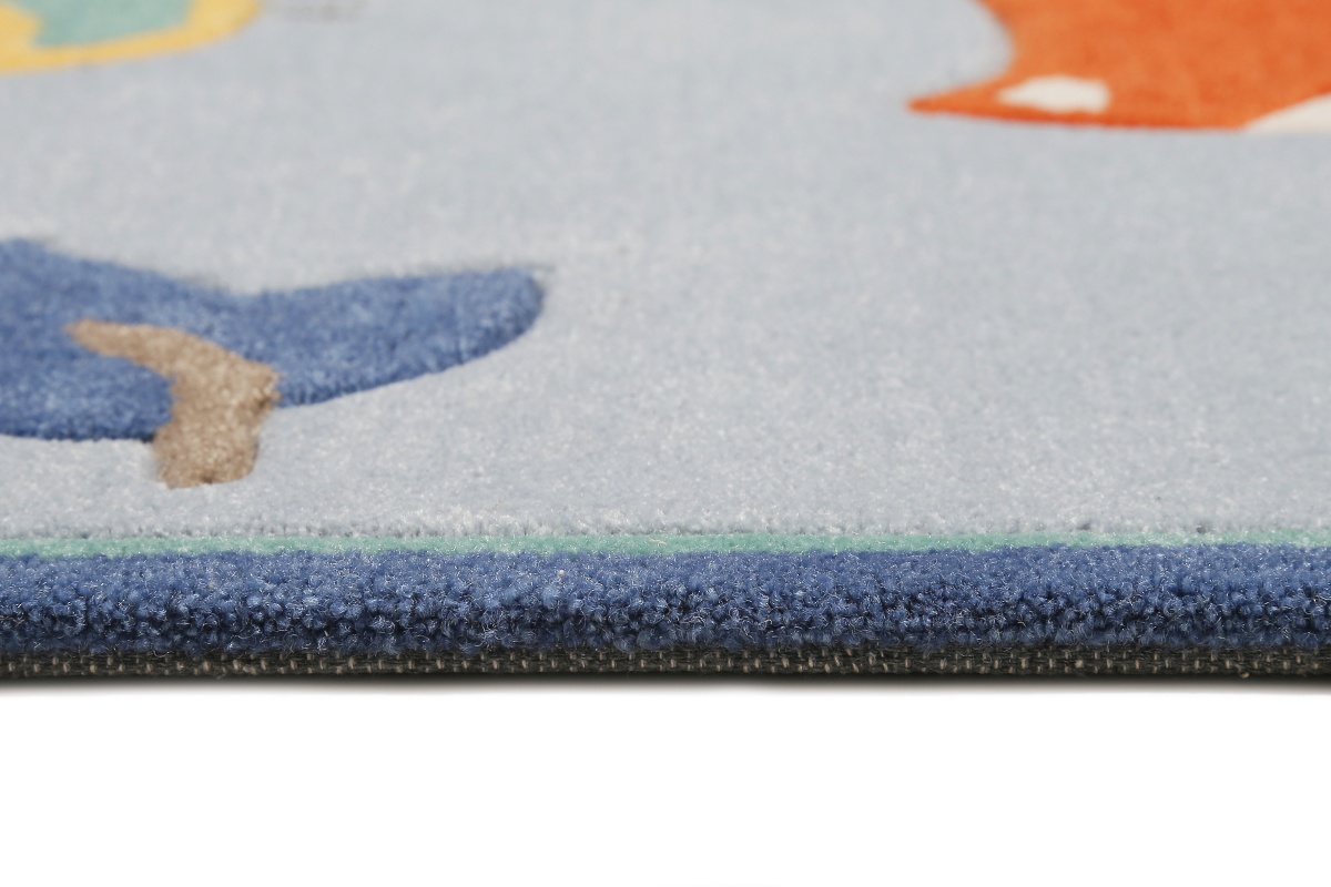 Dětský koberec Esprit Liška v lese modrá