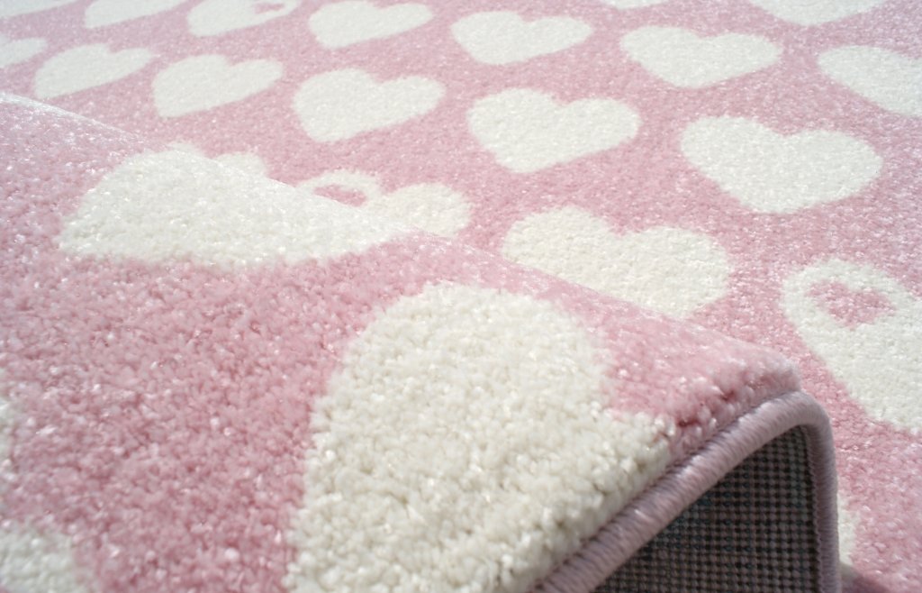 Dětský koberec Livone Graziela Design srdíčka růžová
