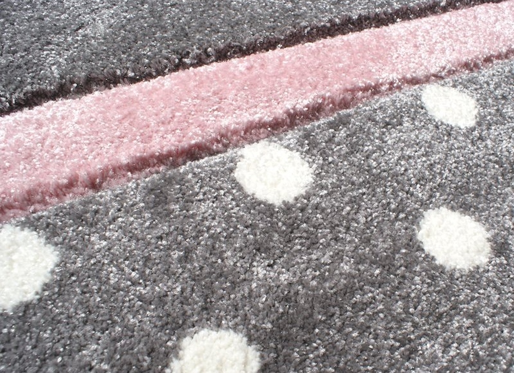 Dětský koberec Point růžovo šedá