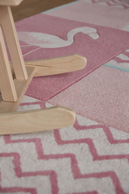 Dětský koberec Smart Kids Plameňák růžová