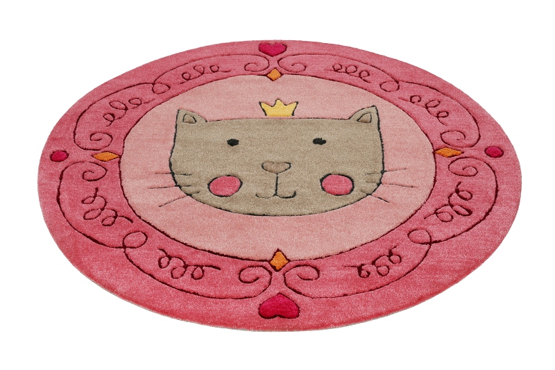 Dětský koberec kruh Smart Kids Kočička 