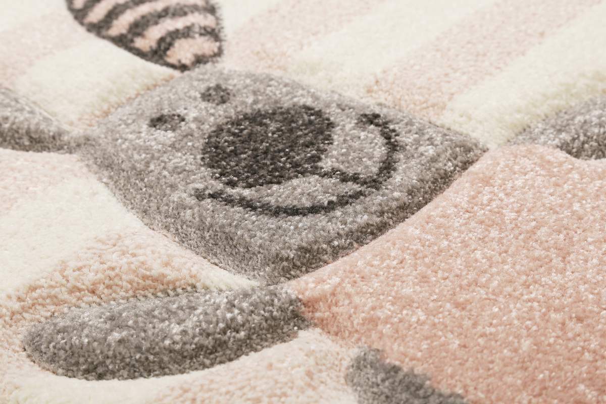 Dětský koberec Sigikid Veselí kamarádi, zvířátka, růžová