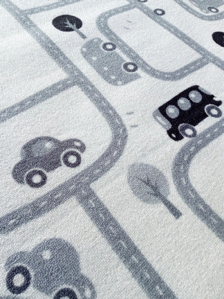 Dětský hrací koberec Městečko, silnice, auta