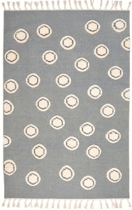 Dětský vlněný koberec Ring šedá