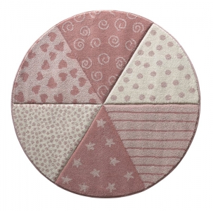 Dětský koberec Sigikid Canon kruh růžová