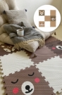 Pěnový dětský koberec - koloušek a méďové 0120 
